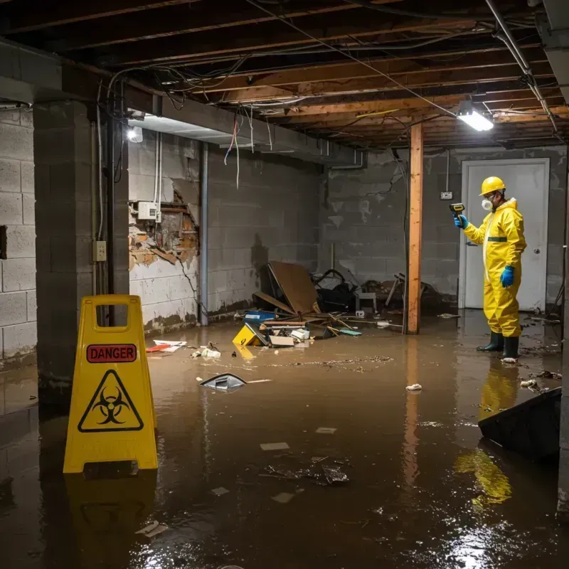 Flooded Basement Electrical Hazard in Jones County, SD Property