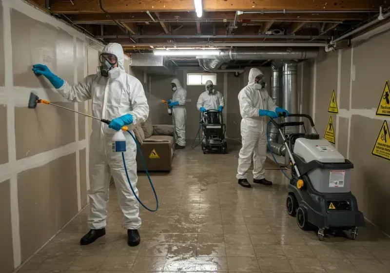 Basement Moisture Removal and Structural Drying process in Jones County, SD